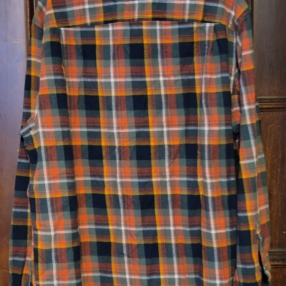 Duluth Trading Mens Free Swingin Plaid Flannel Relaxed Fit -Large Tall - Picture 2 of 3